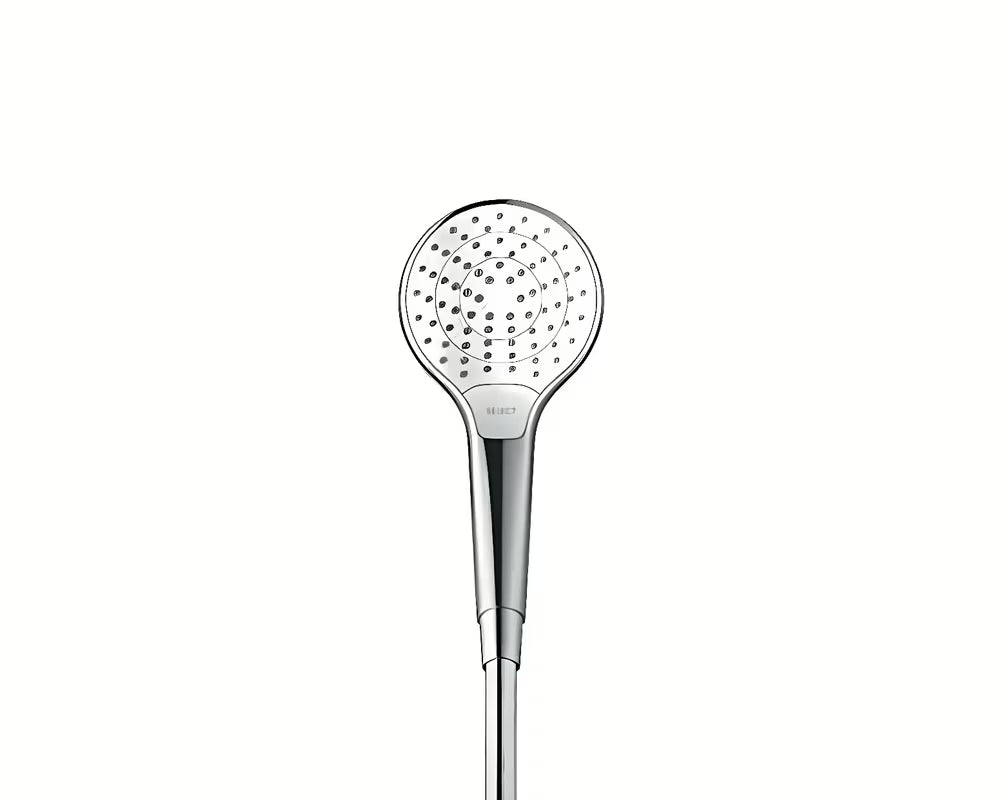 Tuš set Hansgrohe Croma Select S u bijeloj i krom izvedbi s ručnim tušem 3jet, šipkom Unica i crijevom 1,60 m.