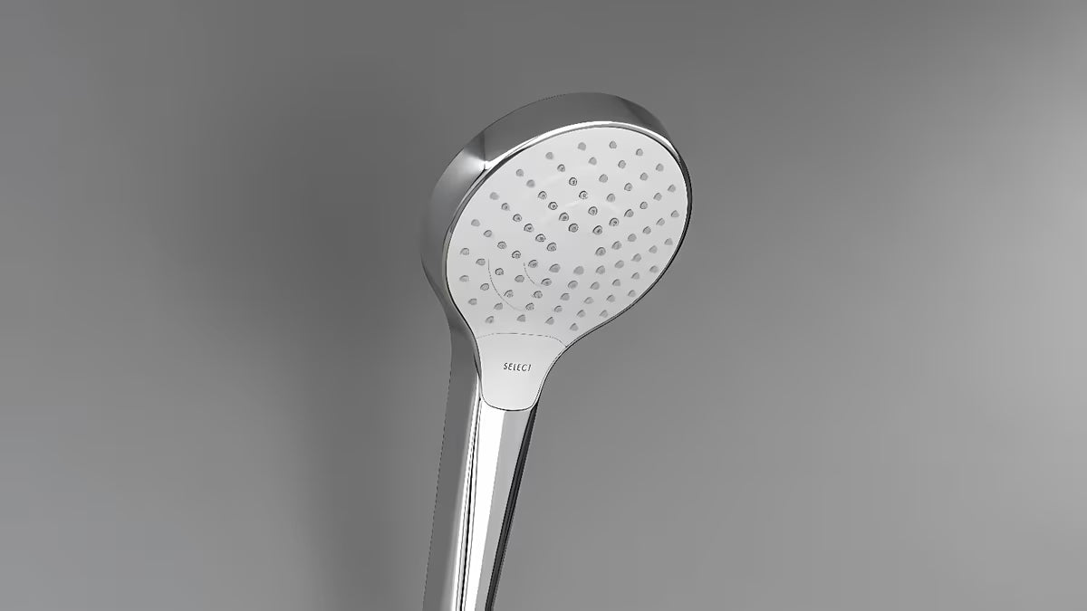 Ručni tuš Hansgrohe Croma Select S Vario bijela/krom s tipkom Select, promjera 110 mm