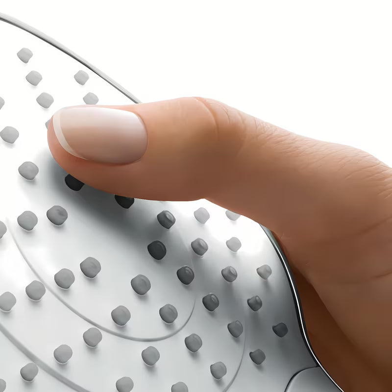 Ručni tuš Hansgrohe Croma Select S u bijeloj i kromiranoj boji s tipkom Select s tri mlaza