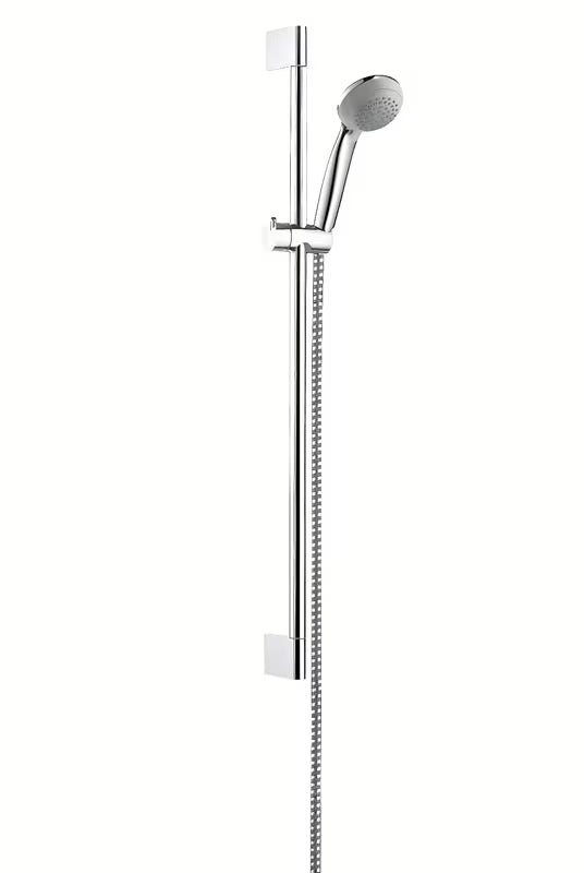 Hansgrohe Crometta 85 tuš set u izvedbi chrome s ručnim tušem, šipkom, crijevom i klizačem