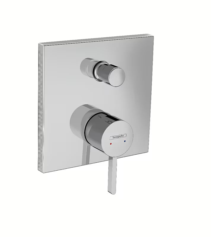 Podžbukna jednoručna baterija tuš i miješalica za kadu Hansgrohe Finoris u krom izvedbi s preklopnikom