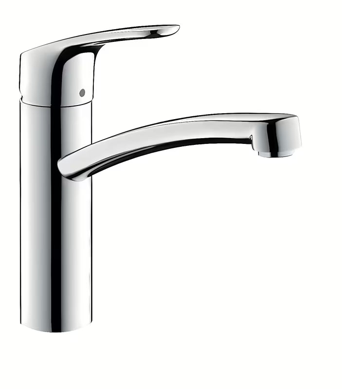Hansgrohe Focus M41 niskotlačna jednoručna baterija miješalica za sudoper sa zakretnim izljevom u krom izvedbi.
