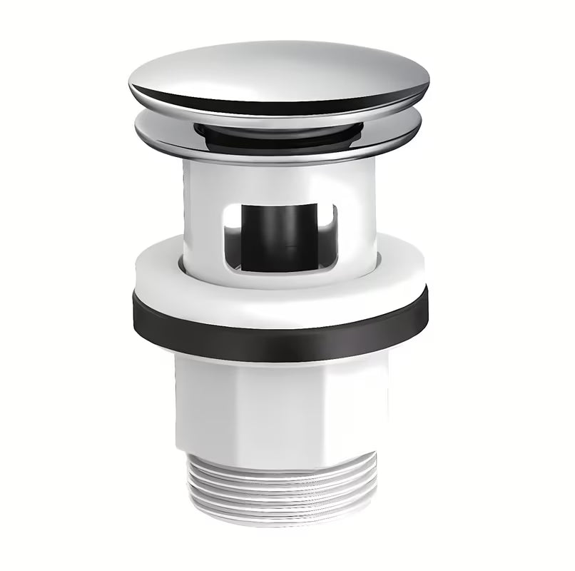 Kromirana odvod za umivaonik Hansgrohe s Push-Open upravljanjem pro umivaonici s preljevom