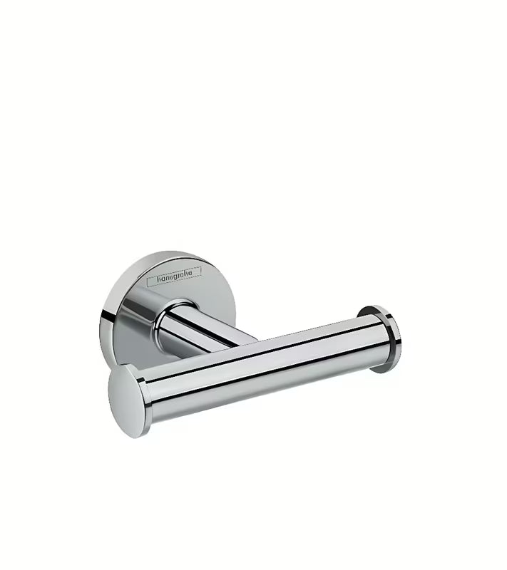 Hansgrohe Logis Universal dvostruka kuka u sjajnom kromu pro za vješanje ručnika na zid.
