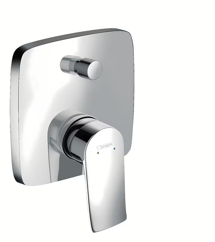 Hansgrohe Metris podžbukna tuš i miješalica za kadu u krom izvedbi s ručicom i preklopnikom