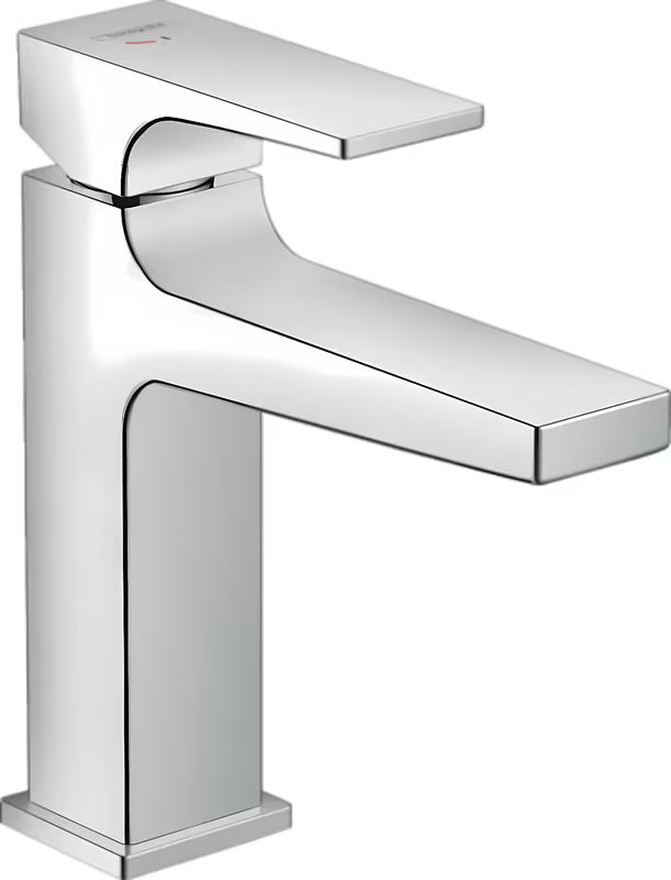 Kromirana jednoručna baterija miješalica za umivaonik hansgrohe Metropol 110 CoolStart s push-open odvodom