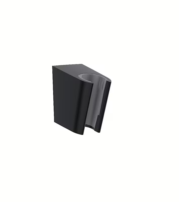 Hansgrohe Porter S fiksni nosač ručnog tuša u mat crnoj izvedbi pro crijevo s konusnom maticom.