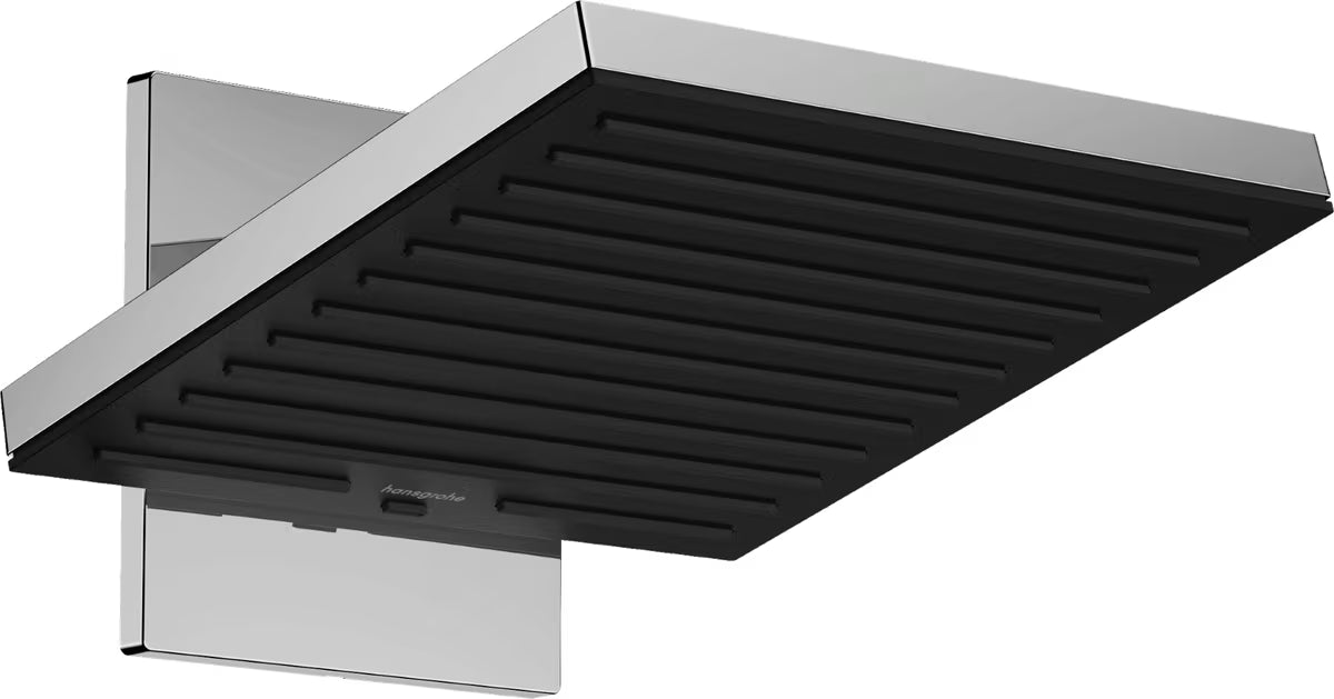 Kromirani nadglavni tuš Hansgrohe Pulsify E 260 s dva mlaza PowderRain i Intense PowderRain.