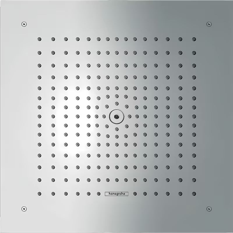 Nadglavni tuš hansgrohe Raindance E 400/400 u krom izvedbi pro za ugradnju u ravnini stropa