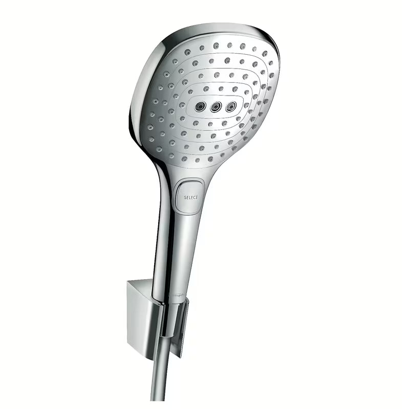 Hansgrohe Raindance Select E miješalica za kadu tuš set u krom izvedbi s ručnim tušem 120 mm, držačem i crijevom 1,25 m.