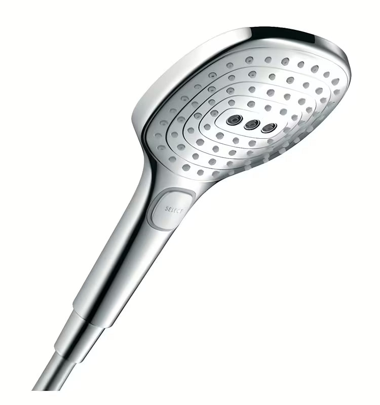 Kromirani ručni tuš Hansgrohe Raindance Select E promjera 120 mm s tipkom Select