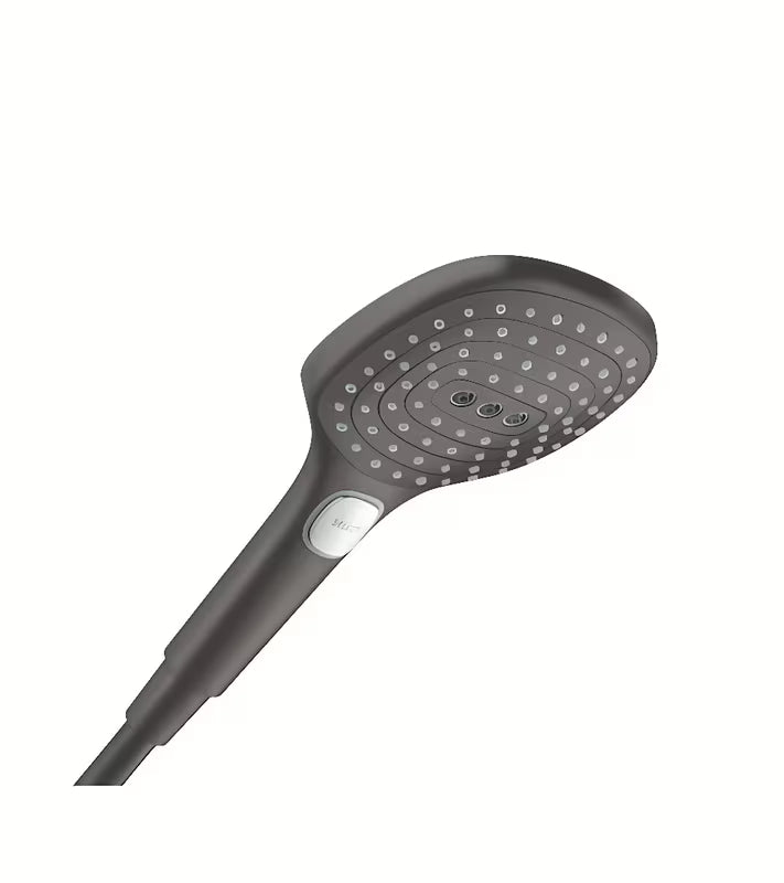 Ručna ručni tuš hansgrohe Raindance Select E 120 u brušenom crnom kromu s 3 mlaza