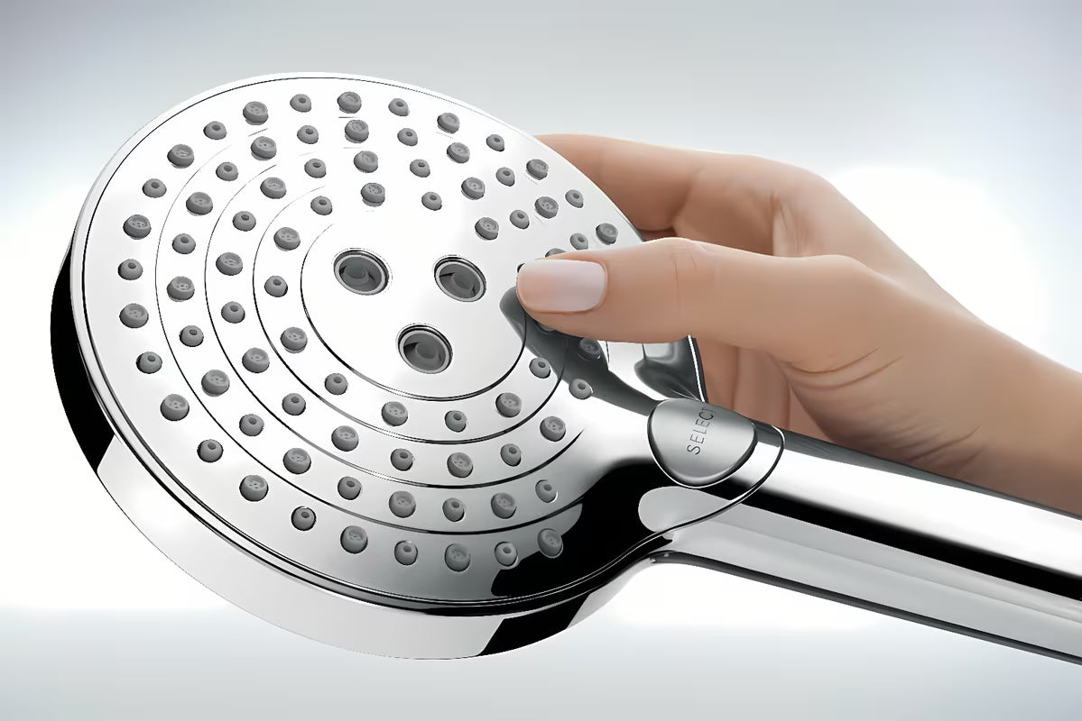 Hansgrohe Raindance Select S tuš sustav s termostatskom miješalicom u kromu s nadglavnim i ručnim tušem