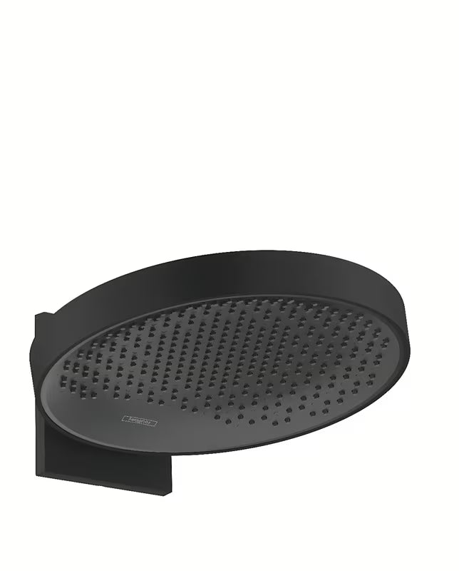 Nadglavni tuš hansgrohe Rainfinity 360 mm u mat crnoj boji s antracitnom tuš pločom