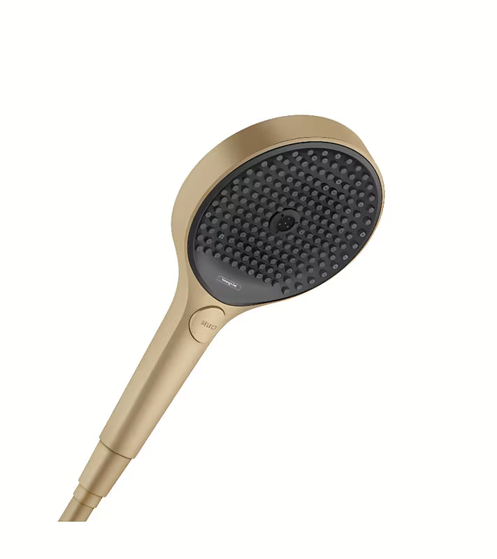 Ručni tuš hansgrohe Rainfinity 130 3jet u brušenoj bronci s antracitnom tuš pločom
