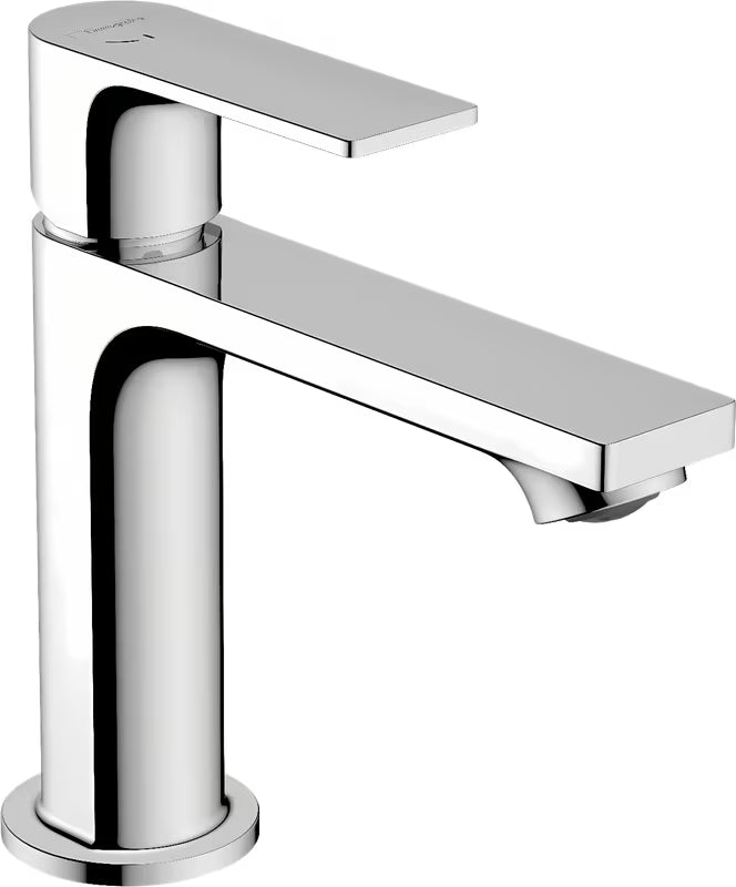 Kromirana stojeća miješalica za umivaonik hansgrohe Rebris E 110 CoolStart bez odvoda