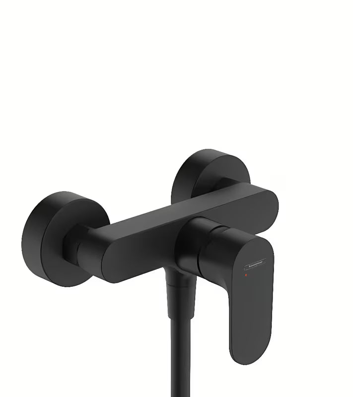 Hansgrohe Rebris S zidna miješalica za tuš u mat crnoj izvedbi s ručicom