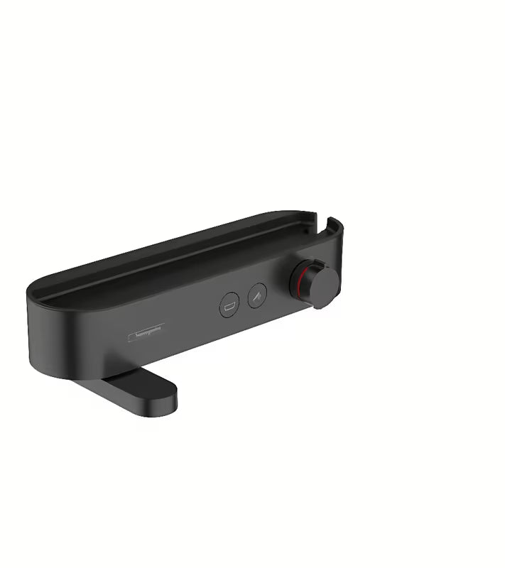 Hansgrohe showertablet Select termostatska miješalica za kadu s policom u mat crnoj izvedbi