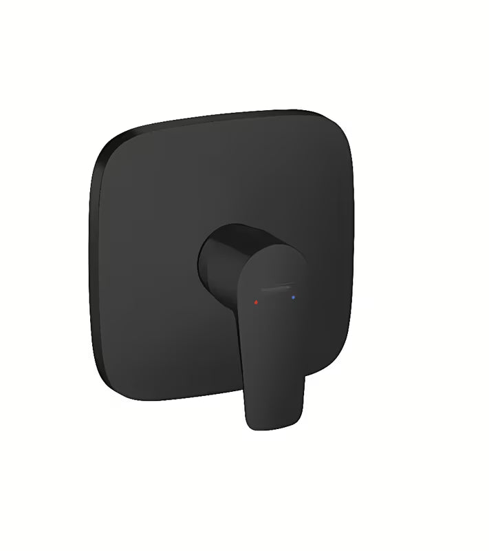 Hansgrohe Talis E podžbukna miješalica za tuš u mat crnoj boji s ručicom