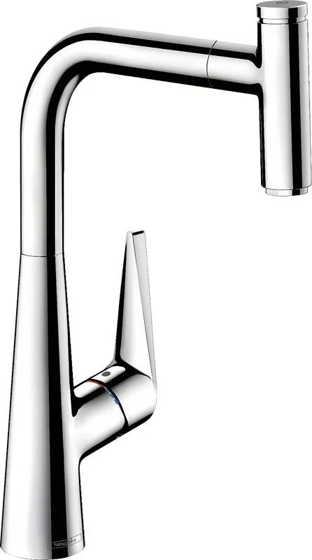 Kromirana miješalica za sudoper hansgrohe Talis Select M51 s izvlačivim tušem i tipkom Select
