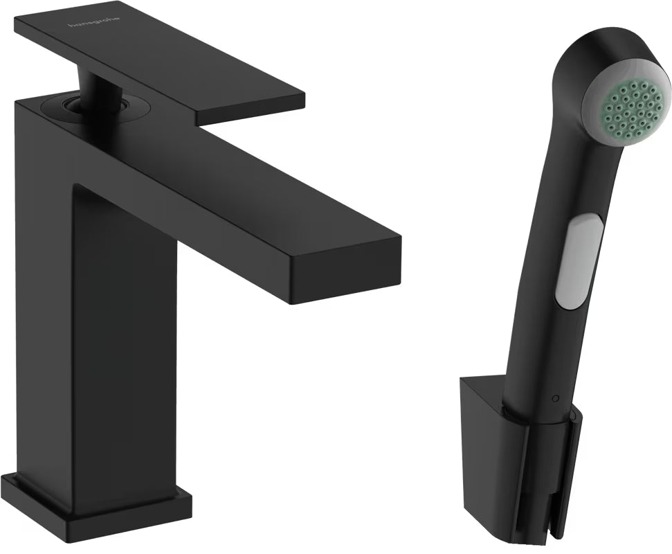Hansgrohe Tecturis E miješalica za umivaonik s bide tušem u mat crnoj