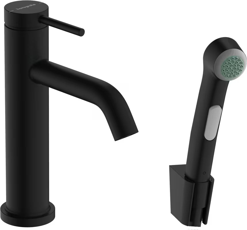 Hansgrohe Tecturis S miješalica za umivaonik s bide tušem u mat crnoj boji