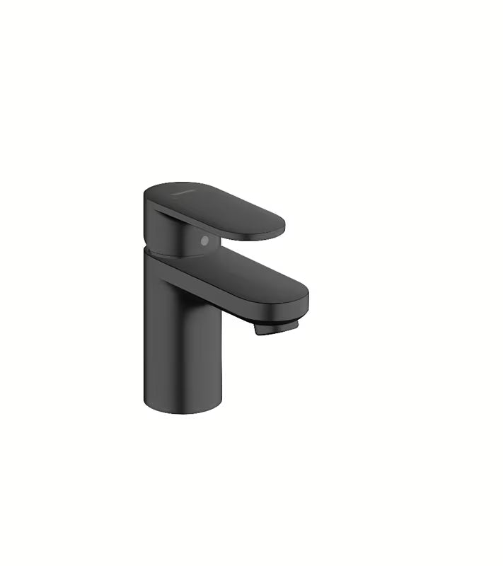 Umivaonička jednoručna baterija slavina hansgrohe Vernis Blend 70 u mat crnoj boji s odvodom i podizačem