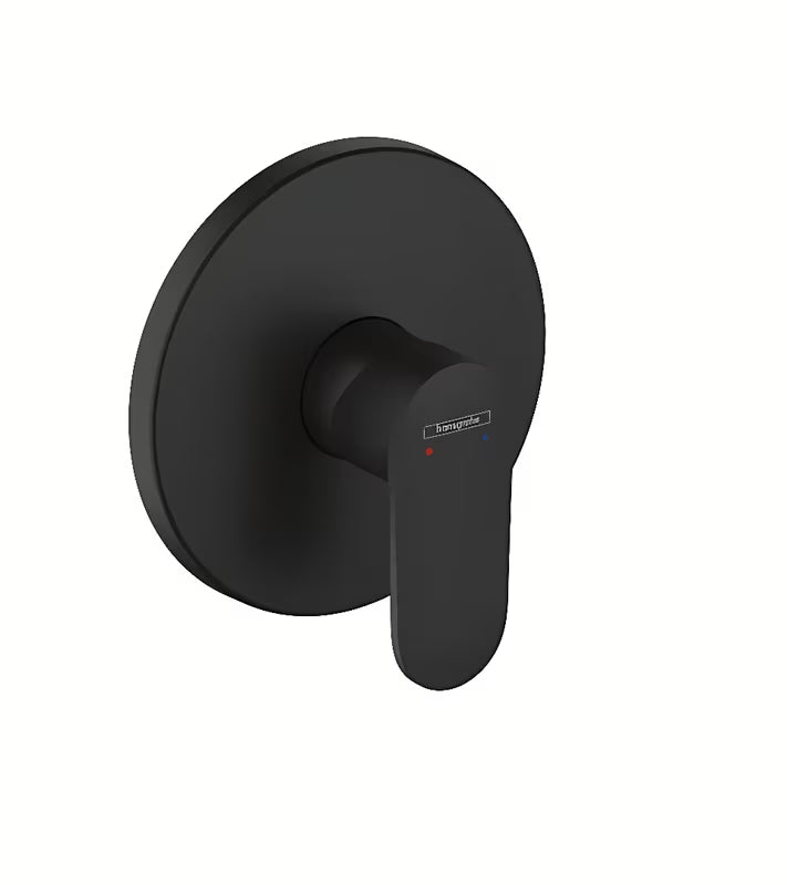 Hansgrohe Vernis Blend podžbukna miješalica za tuš u mat crnoj boji s ručicom