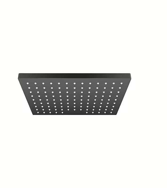 Mat crna nadglavni tuš hansgrohe Vernis Shape 230 s pravokutnom glavom i mlazom Rain