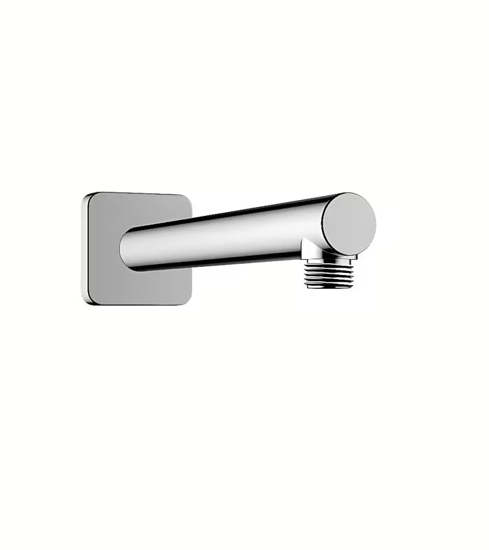 Zidni nosač nadglavnog tuša Hansgrohe Vernis Shape 240 mm u krom izvedbi s četvrtastom rozetom.