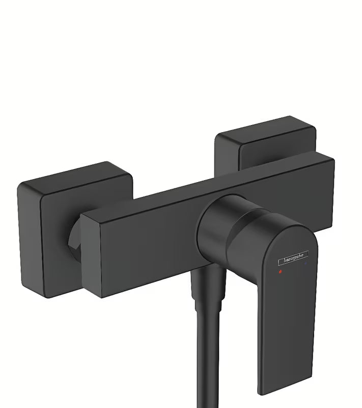 Zidna jednoručna baterija miješalica za tuš Hansgrohe Vernis Shape u mat crnoj boji