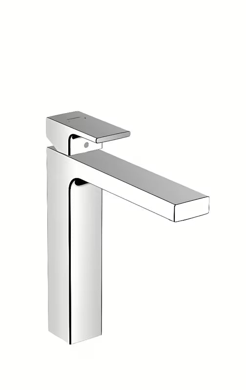 Visoka jednoručna baterija miješalica za umivaonik hansgrohe Vernis Shape 190 u krom izvedbi