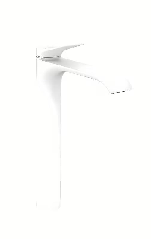 Hansgrohe Vivenis visoka jednoručna baterija miješalica za umivaonik u mat bijeloj boji s ekstra širokim izljevom