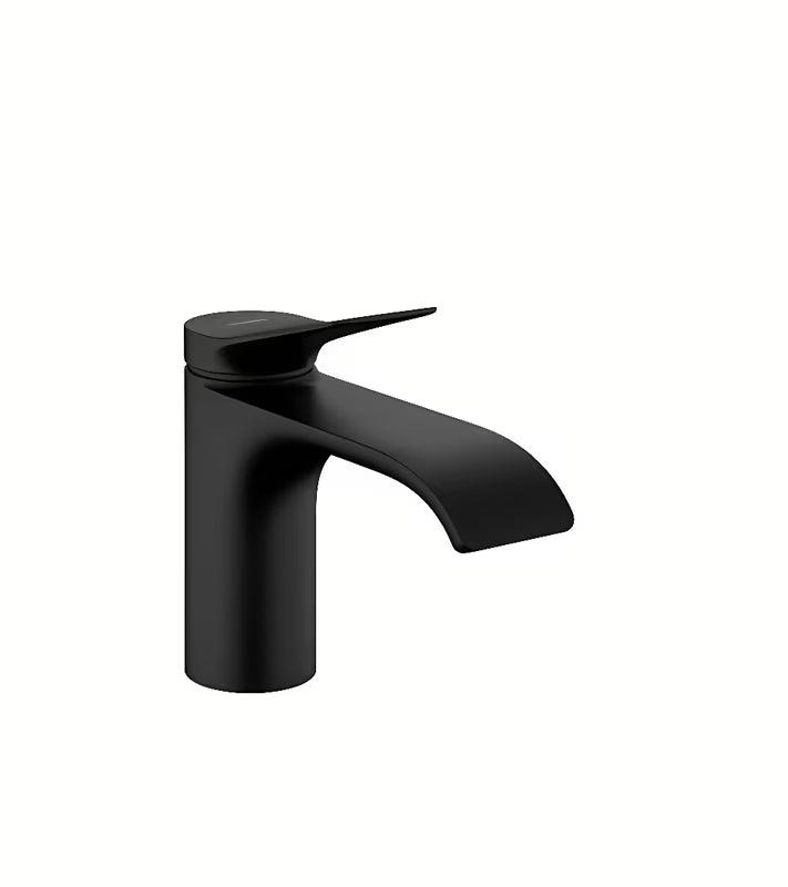 Hansgrohe Vivenis jednoručna baterija miješalica za umivaonik u mat crnoj izvedbi s ekstra širokim mlazom WaterfallStream