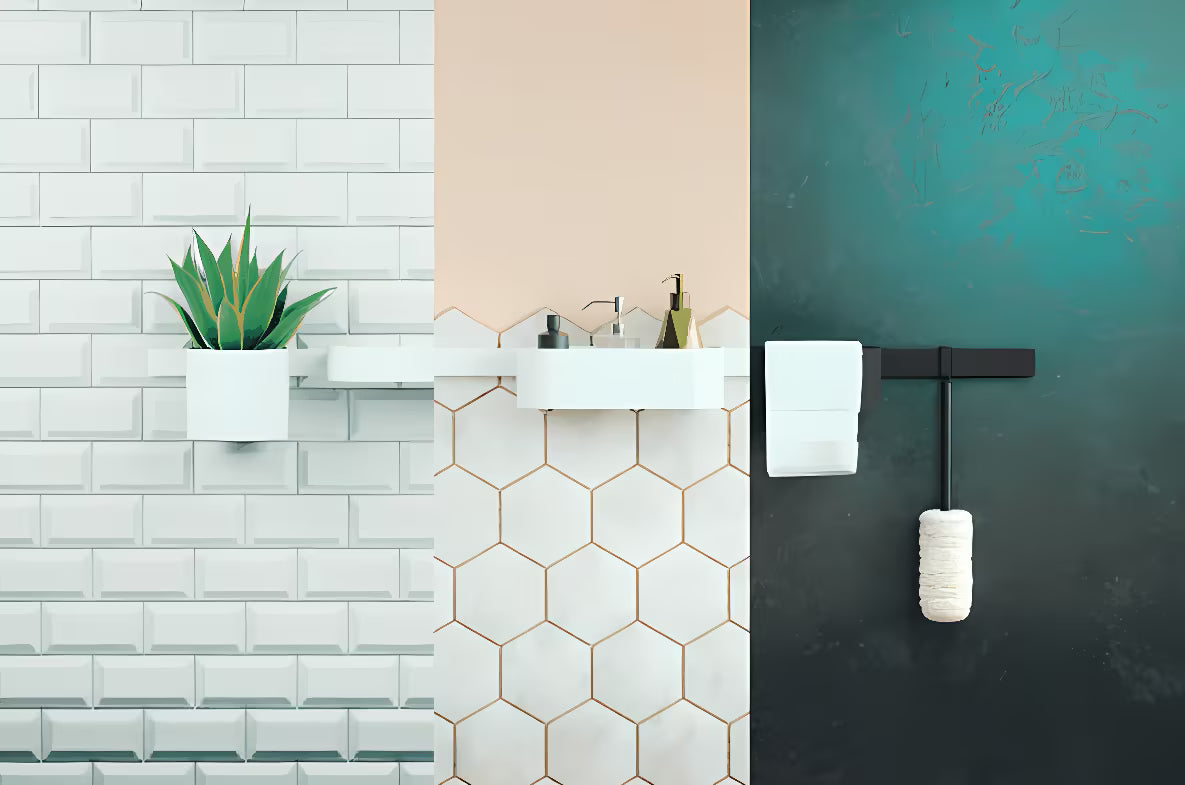 Hansgrohe wallstoris držač četkica u mat bijeloj boji pro pričvršćivanje klikom na zidnu šipku