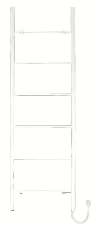 Električni sušač ručnika Hopa Primavera 112x40 cm u bijeloj mat boji s okruglim profilima