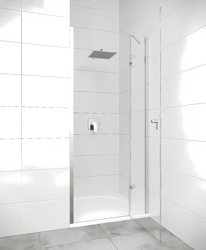 Tuš vrata Hüppe Strike New 120 cm s prozirnim staklom i sjajnim kromiranim profilom