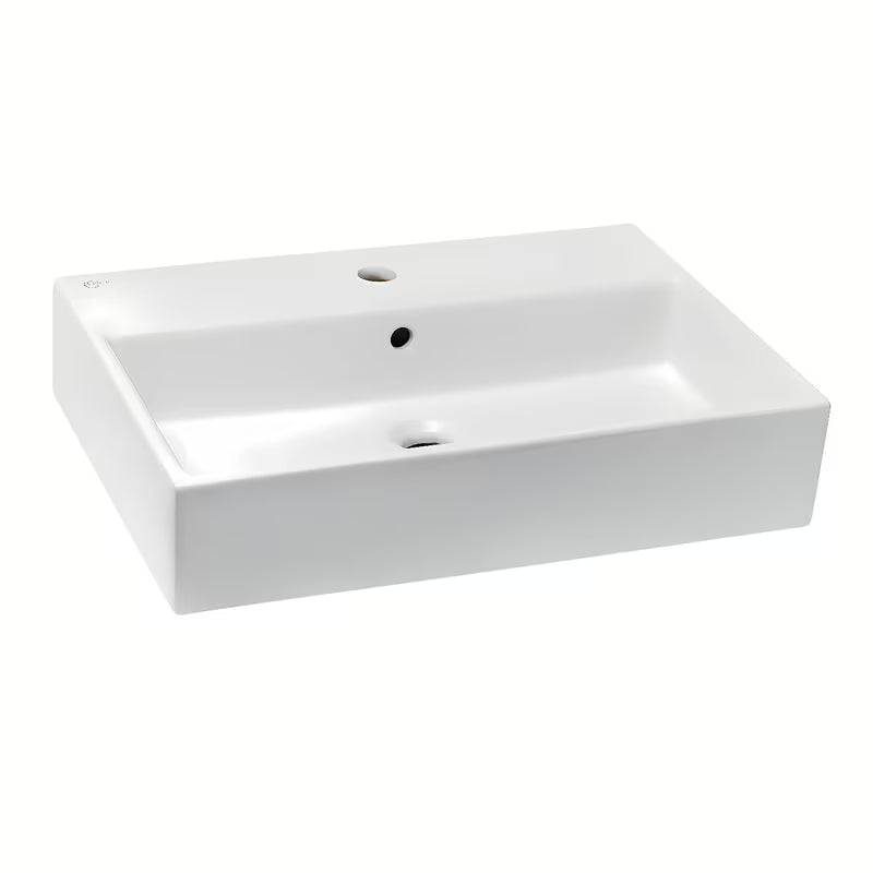 Keramički viseći umivaonik Ideal Standard Strada 70x42 cm u bijeloj boji s otvorom pro za slavinu u sredini.