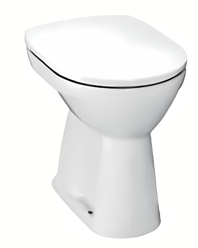 Bijela stojeća WC školjka Jika Lyra Plus s podnim odvodom i ravnim ispiranjem 3/6 l