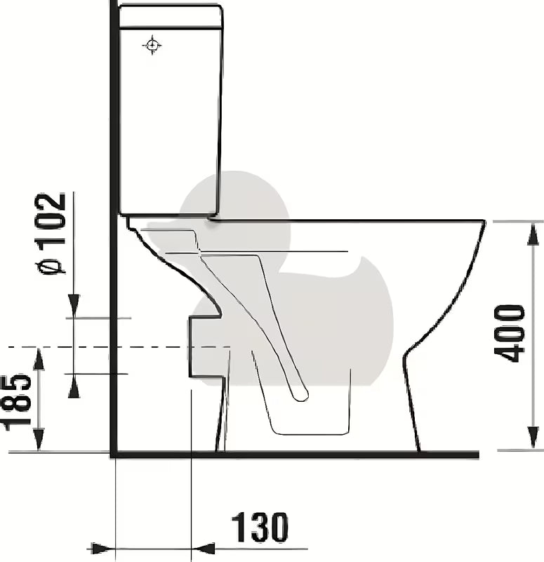Bijeli WC kombi Jika Lyra Plus s dubokim ispiranjem i vodokotlićem s DualFlush.