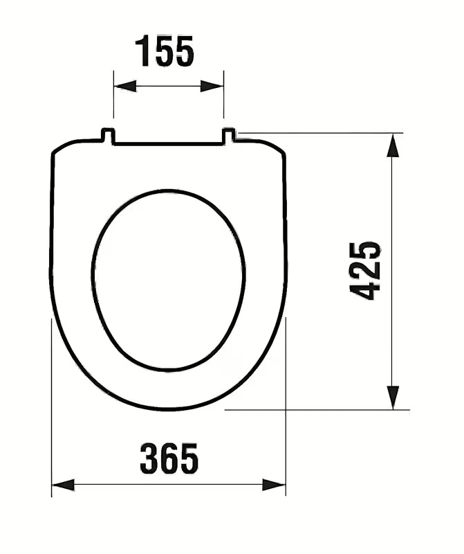 Bijelo WC daska Jika Lyra Plus od termoplasta s plastičnim šarkama pro viseći WC školjku.