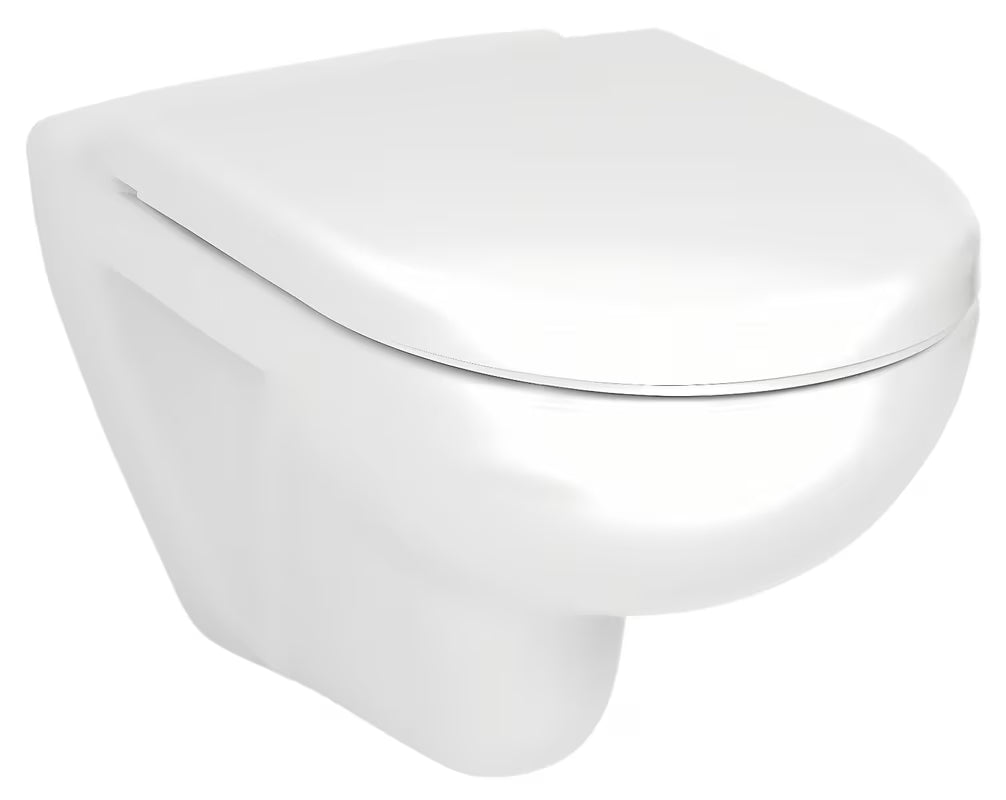 Bijeli viseća WC školjka Jika Lyra Plus s otvorenim ispiralnim rubom i glatkom keramičkom površinom.