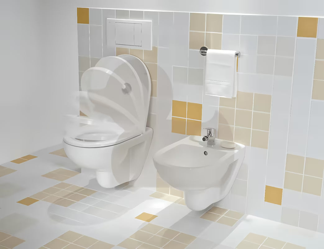 Bijeli viseća WC školjka Jika Lyra Plus s otvorenim ispiralnim rubom i glatkom keramičkom površinom.