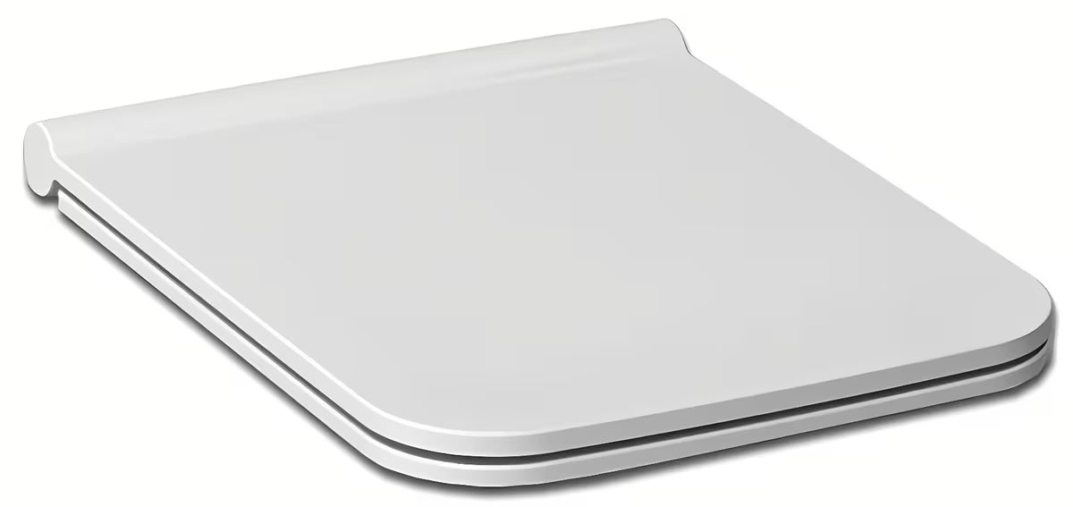 Bijele WC daska Jika Pure od duroplasta s antibakterijskom površinskom obradom i šarkama od nehrđajućeg čelika