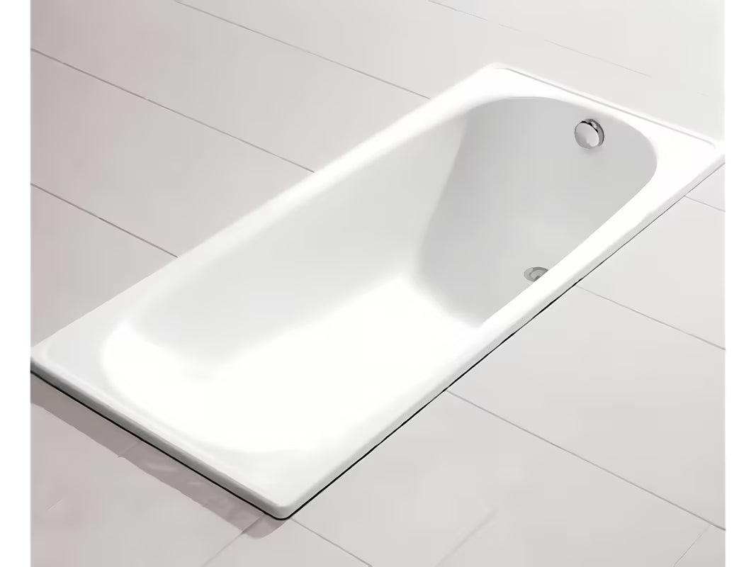 Pravokutna sjedeća kada Jika Riga 120x70 cm od emajliranog čelika pro za lijevu i desnu orijentaciju