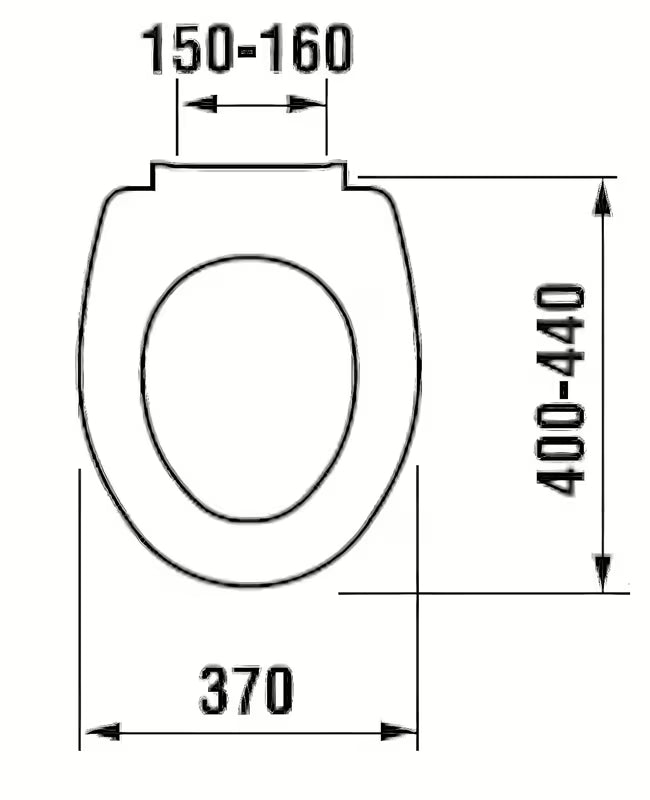 Bijele WC daska Jika Zeta od termoplasta s plastičnim šarkama