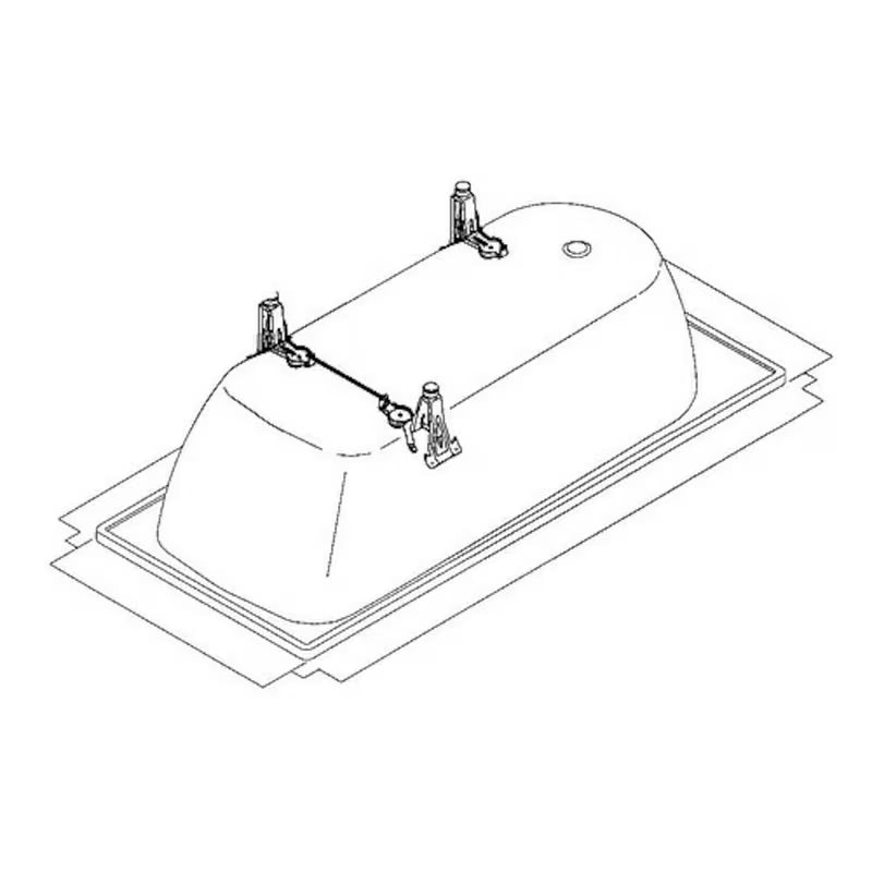 Univerzalni visinski podesivi noge za kadu Kaldewei Installation pro za stabilno postavljanje kade.