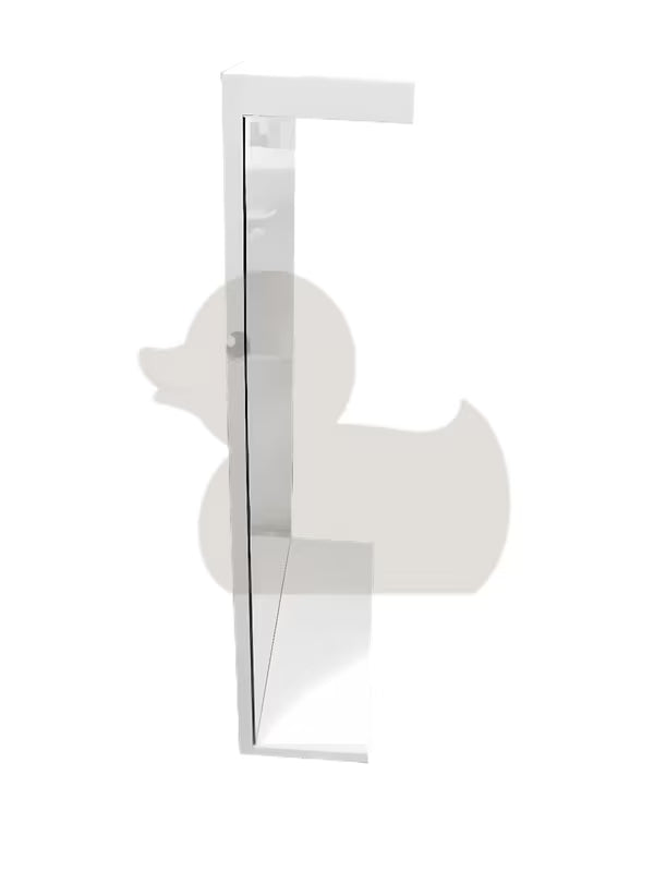 Pravokutno LED ogledalo Keramia Pro 60x80 cm s bijelim okvirom, vertikalna orijentacija.