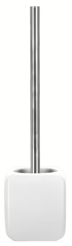 Bijela samostojeći ČETKA za Wc Kleine Wolke Cubic kao praktičan kupaonski dodatak.