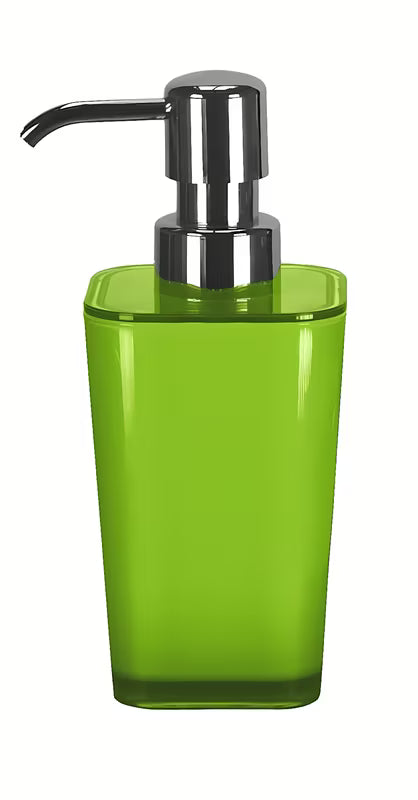 Zeleni dozator sapuna Kleine Wolke Easy kao dekorativni dodatak kupaonici.